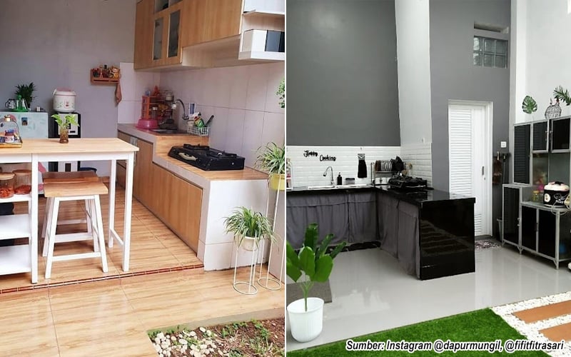 desain dapur terbuka tipe 36 terbaru