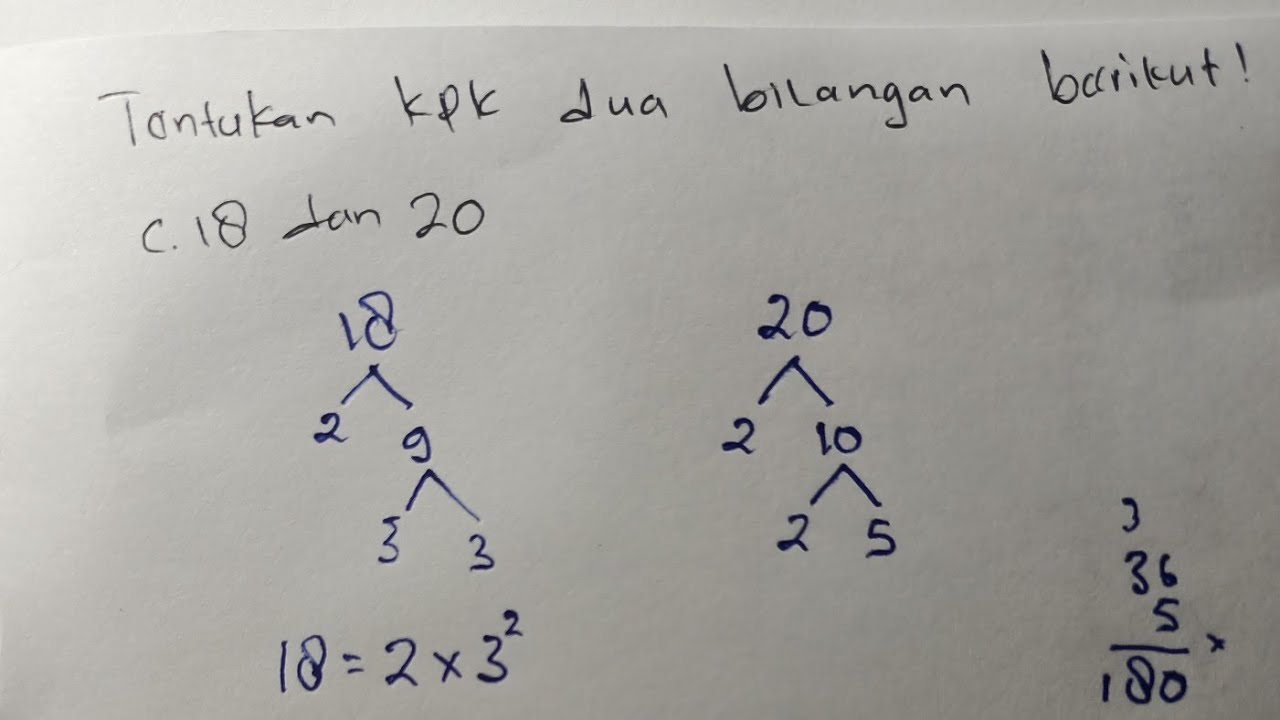 kpk bilangan fpb tabel metode kurang cerita