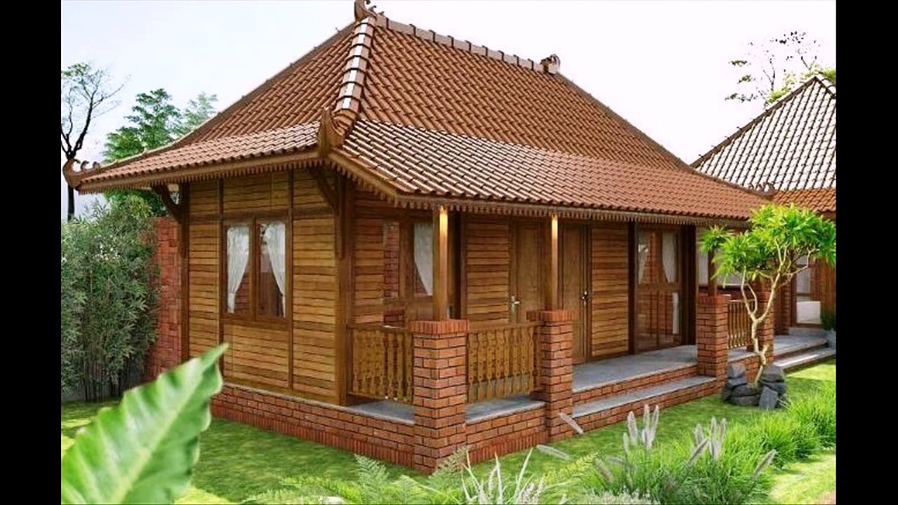 rumah kayu unik dan cantik