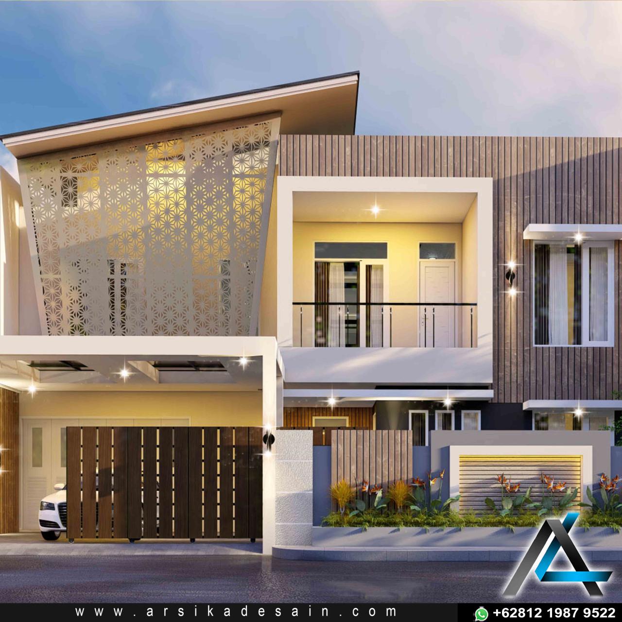 rumah futuristik minimalis terbaru